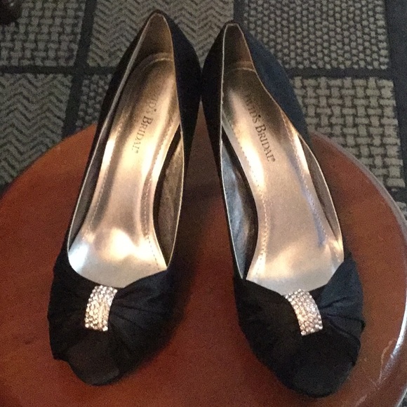 Black David Bridal Size 8 1/2 - Picture 1 of 6